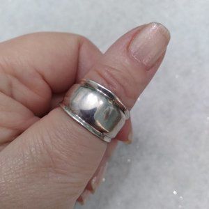 Wide Sterling Silver Ring